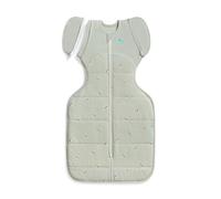 Love To Dream™ Swaddle UP™ Transition Bag, Medium 6-8.5 kg, Bees Olive, Snug Fit, Zip-Off Wings, 2.5 Tog For 16-20°C Temp, Machine Washable Quilted Stretch Cotton, 2 Zips, Easy Nappy Change