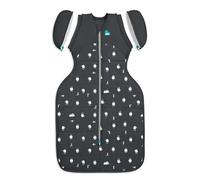 Love To Dream™ Swaddle UP™ Transition Bag, Medium 6-8.5 kg, Lamb's Best Friend Charcoal | Snug Fit with Zip-Off Wings | 2.5 Tog Ideal for Winter & Autumn (16-20°C) | Machine Washable & Double Zip