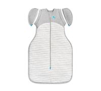 Love To Dream Swaddle Up Transition Bag Medium 6-8.5 kg, White, Snug Fit, Zip-Off Wings, 2.5 Tog Suitable for Cooler Temperature (16-20°C), Machine Washable & Double Zip for Easy Nappy Change