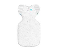 Love To Dream™ Swaddle UP™ Transition Bag, Medium 6-8.5 kg You Are My White, Snug Fit, Zip-Off Wings, 0.2 Tog For Warmer Temps 24-27°C, Machine Washable Stretch Cotton, 2 Zips, Easy Nappy Change