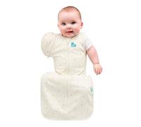 Love to Dream Swaddle Up Transition Bag, Viscose from Bamboo, Arms Up Position, Soft and Sustainable Bamboo Fabric, Sleep Bag, 1.0 TOG, (20-24°C) Ideal for Moderate Temps Cream Lemons, 13-19lbs