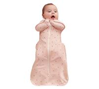 Love To Dream Swaddle Up Viscose from Bamboo, Arms Up Position, Natural Arms Up Position, Self-Soothing, 1.0 TOG (20-24°C) Ideal for Moderate Temps, Cherries Blush, Small