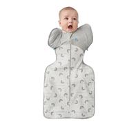 Love To Dream Swaddle UP Warm Transition Bag 2.5 Tog Patented Zipper Wings Gently Help Baby Transition from Swaddling to Armless (White Rainbow Dream, Large (8.6-10.9)