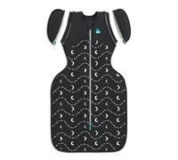 Love To Dream Transition Bag 1.5T Stretch Cotton Fleece, Medium (6-8.5kg) Stage 2, Soft & Comfortable, Ideal for Baby’s Sleep Routine, Moon & Back, Charcoal