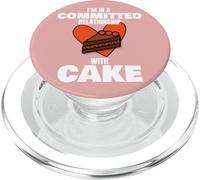 Love to Eat In a Committed Relationship With Cake PopSockets PopGrip for MagSafe