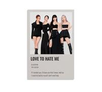 LOVE TO HATE ME POSTER BLACKPINK Poster; Room Aesthetics, Canvas Oil Painting, Album/movie Poster Hanging Picture
