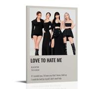 LOVE TO HATE ME POSTER BLACKPINK Poster; Room Aesthetics, Canvas Oil Painting, Album/movie Poster Hanging Picture