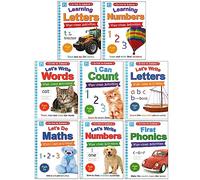 Love to Learn Wipe Clean Activities 8 Books Collection Set (Learning Letters, Learning Numbers, Let's Write Words, I Can Count, Let's Write Letters, Do Maths, Write Numbers, First Phonics)