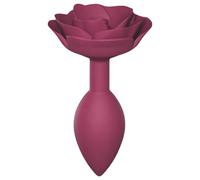 Love to Love Open Roses M - Silicone Anal Plug (Red)