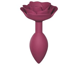 Love to Love Open Roses M - Silicone Anal Plug (Red)