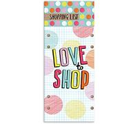 Love to Shop Decorative Magnetic Shopping List Notepad