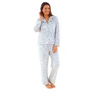 Love To Sleep Women's Velour Pyjama Sets Luxury Super Soft Cosy Gift UK Seller - Zebra - 8/10
