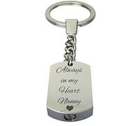 Love to Treasure Always in My Heart Nanny Urn Keyring - Memorial Ash Keepsake - Cremation Jewellery