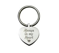 Love to Treasure Always in My Heart Urn Keyring - Memorial Ash Keepsake - Cremation Jewellery