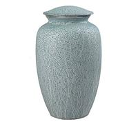 Love to Treasure Large Aluminium Turquoise Nature Pattern Urn for Adult or Pet Dog Ashes Cremains Memorial