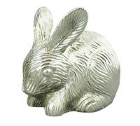 Love to Treasure Silver Coloured Rabbit Urn for Pet Ashes Cremation Memorial