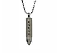 Love to Treasure Uncle Bullet Urn Pendant - Memorial Ash Keepsake - Cremation Jewellery