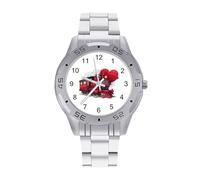 Love Train Men's Watches Stainless Steel Watch Strap Analog Quartz Watch Business Wristwatches