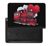 Love Train Passport Wallet Cute Passport Case with Card Slot Travel Passport Holder Cover