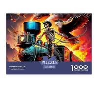 Love Train Under Starry Night Precise Cutting Pieces Eco Friendly Cardboard, Ideal for Stress Relief And Mental Calmness in Daily Life 52x38cm/1000pcs