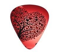 Love-Tree-Cat-Kiss 12 Pack Guitar Picks With 3 Thicknesses And Storage Box, Abs Plectrums For Electric Bass Guitar Players