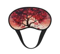 Love Tree Sleep Mask for Side Sleeper Soft Breathable Sleeping Eye Mask Blackout Silk Eye Sleep Shade Cover with Elastic Strap Night Blindfold for Women Men Travel Nap