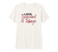 Love Trinidad & Tobago Flag Caribbean West Indian Day tee Premium T-Shirt