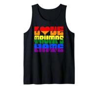 Love Trumps Hate Love is Love Rainbow Gay Pride Tank Top