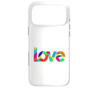 Love Typography Colorful Geometric Modern Abstract Case for iPhone 17 Pro Max