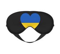 Love Ukraine Flag 5 Love Ukraine Flag Sleep Masks Adjustable Strap Soft Eye Mask for Women Men Travel Work Home