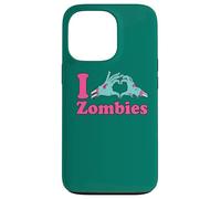 Love Undead Funny Horror Party: I Heart Zombies Case for iPhone 13 Pro