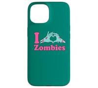 Love Undead Funny Horror Party: I Heart Zombies Case for iPhone 15