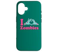 Love Undead Funny Horror Party: I Heart Zombies Case for iPhone 16