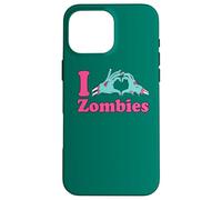 Love Undead Funny Horror Party: I Heart Zombies Case for iPhone 16 Pro Max