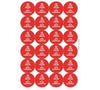 Love United and Hate Liverpool Circular Matt Paper Stickers A4 Sheet of 24 (Each Sticker is 45mm Diameter)