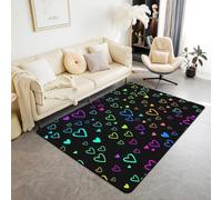 Love Valentine'S Day Heart Pattern Area Rugs 3D Printed Large Carpet Living Room Bedroom Decor Mat Home Non-Slip Floor Polyester Rug 100 X 150 Cm - Polyester Soft Touch Easy Clean, Sta -5334375371750