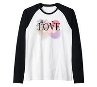 Love Valentines Day Hearts Graphic Lovers Love Raglan Baseball Tee