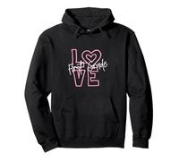 Love Valentines Day Teacher First Grade Cute 1st Grader Pullover Hoodie