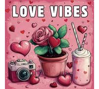 Love Vibes: Bold & Easy, Cute and Cozy Designs for Adults and Teens. A Valentine’s Day Coloring Book