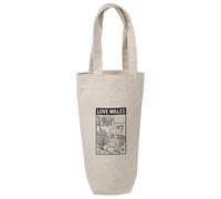 'Love Wales' Cotton Wine Bottle Gift/Travel Bag (BL00041877)