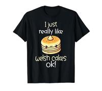 Love Wales I Just Really Like Welsh Cakes Ok! Value Graphic T-Shirt, Men, Black, M