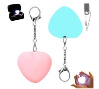 Love Wallet Tote Bag Touch Sensing Light, Purse & Handbag Led Heart Shaped Light with Automatic Sensor, Smart Touch Keychain, Purse Decoration for Lover Valentine's Day Gift (Heart Pink + Blue)
