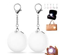 Love Wallet Tote Bag Touch Sensing Light, Purse Light Handbag Lights, LED Automatic Sensor, Rechargeable Mini Touch Handbag Lights for Inside Purse, with Motion Sensor (2pcs Round)