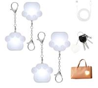 Love Wallet Tote Bag Touch Sensing Light,Purse Lights Handbag Light,Rechargeable Mini Touch Purse Lights for Inside Purses (Cat Paw*4)