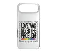 Love Was Never The Problem LGBTQ Pride Rainbow Case for iPhone Air