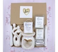 Love White & Gold Wedding Anniversary Fragrance Gift Box