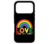 Love Who You Want Rainbow LGBTQ Equality Case for iPhone 17 Pro