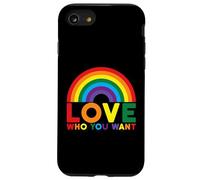 Love Who You Want Rainbow LGBTQ Equality Case for iPhone SE (2020) / 7/8