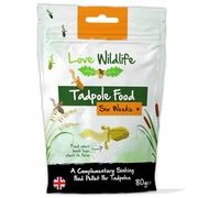 Love Wildlife Tadpole Six Week+ 80g | 100% Natural Probiotic Sinking Pellets for Frogs, Toads, Newts, High Protein, Insect & Vegetable Based