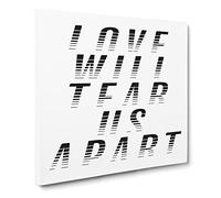 Love Will Tear Us Apart Modern Typography Quote Canvas Print | Gallery Wrapped 30mm Frame Wall Art | 14x14 inches | Ready to Hang | Modern Typography Picture | Living Room Bedroom Lounge Office